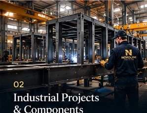 Illustrative steel fabrication factory
